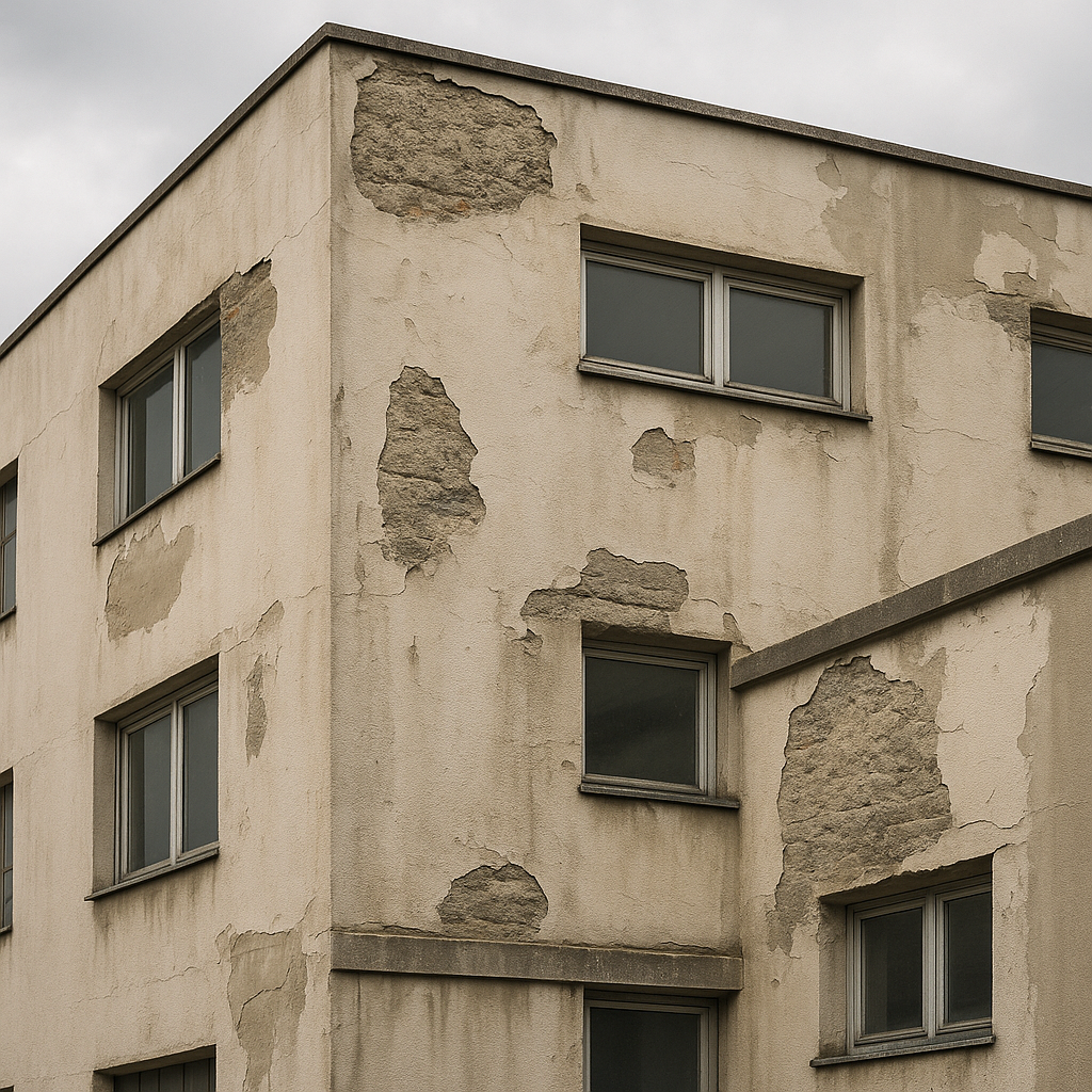 Concrete Repair before repair in Fall River, MA